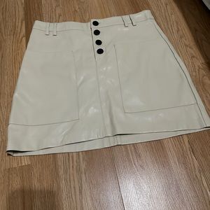 Beautiful Zara leather skirt. Size Large. Like new.
